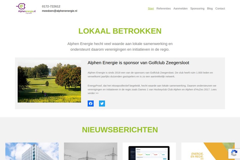 Alphen Energie sponsoring section