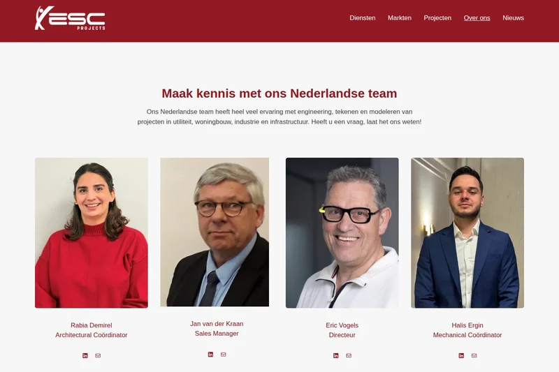 ESC Projects about page