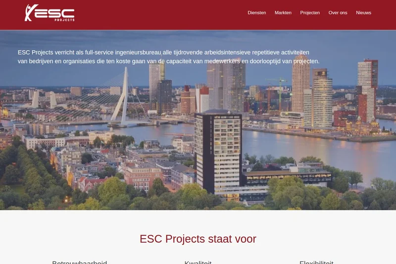 ESC Projects homepage