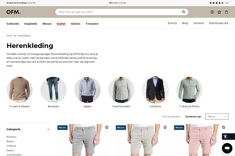 Only for Men men's clothing overview