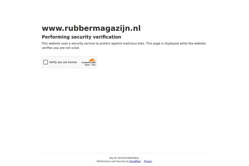 Rubbermagazijn e-commerce homepage