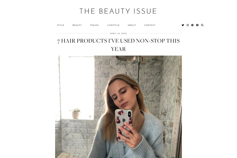 The Beauty Issue blog post with affiliate links