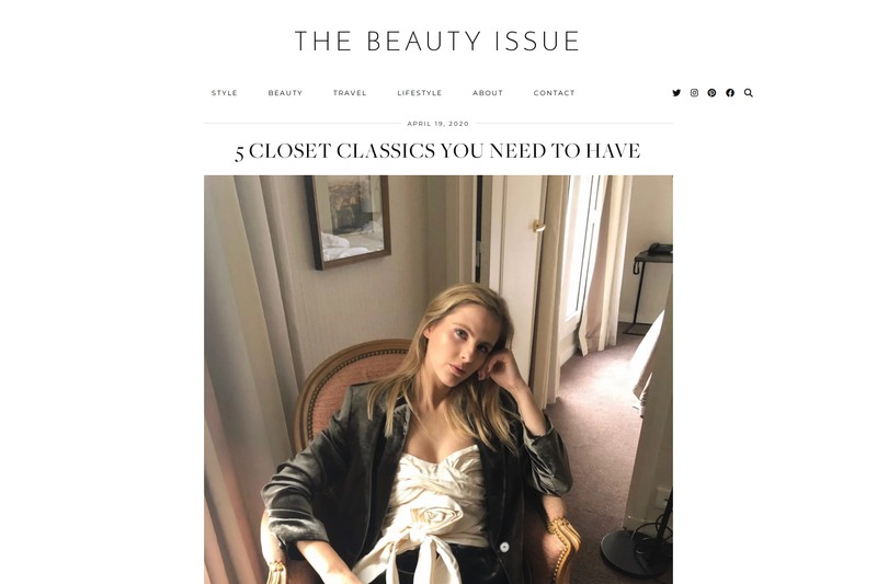 The Beauty Issue fashion post detail