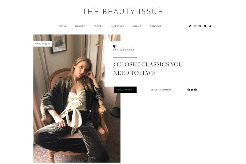 The Beauty Issue style category overview